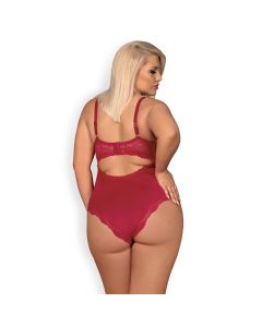 Body Rosalyne Tamanho Queen Obsessive Bordô Trás