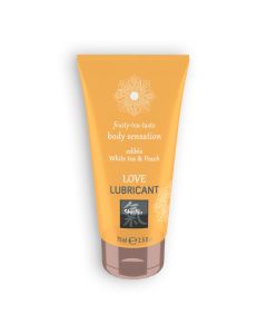 Lubrificante Comestível Shiatsu Fruity Tea Body Sensation Chá Branco & Pêssego (75 ml)