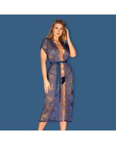 Robe Flowlace Obsessive Azul Frente
