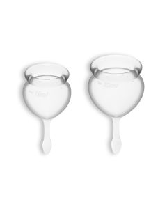 Conjunto de 2 Copos Menstruais Satisfyer Feel Good Transparente