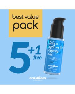 Pack de Lubrificantes à Base de Água Crushious (5 X 50 ml) + 1 Grátis