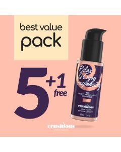 Pack de Lubrificantes Anal à Base de Água Crushious (5 X 50 ml) + 1 Grátis