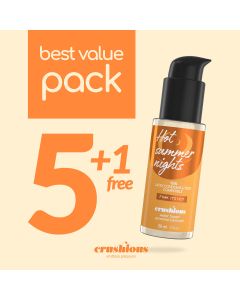 Pack de Lubrificantes à Base de Água Crushious Efeito Calor (5 X 50 ml) + 1 Grátis