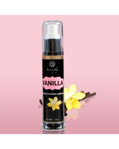Lubrificante e Óleo de Massagem à Base de Água Secret Play Baunilha (50 ml)