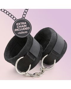 Algemas de Velcro Touch Love C/ Corrente de 40cm Extra Crushious Pretas