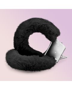 Algemas de Peluche Love Cuffs Crushious Pretas 3