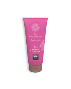 Gel Massagem e Lubrificante 2 em 1 Framboesa Shiatsu (200 ml)