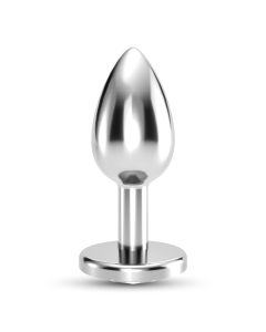 Plug Anal Joia Bijou Transparente Pequeno Crushious C/ Bolsa Aveludada Grátis
