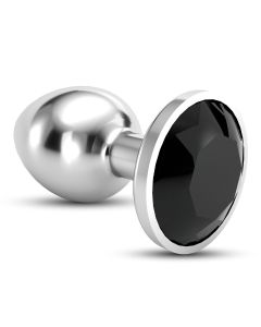 Plug Anal Joia Bijou Preto Médio Crushious C/ Bolsa Aveludada Grátis 1