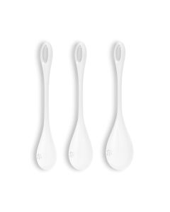 Conjunto de 3 Bolas Kegel Yoni Power 1 Satisfyer Brancas
