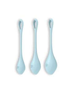 Conjunto de 3 Bolas Kegel Yoni Power 2 Satisfyer Azuis