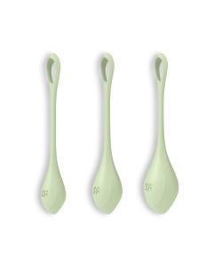 Conjunto de 3 Bolas Kegel Yoni Power 2 Satisfyer Verdes