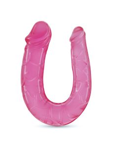 Deep Diver Dildo Duplos C/ Lufricante Anal Crushious Rosa (50ml)