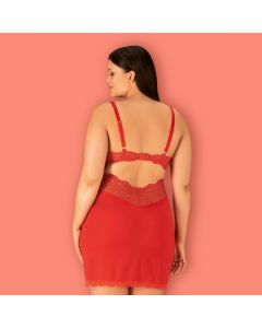 Camisa de Noite & Tanga Loventy Tamanho Queen Obsessive Trás