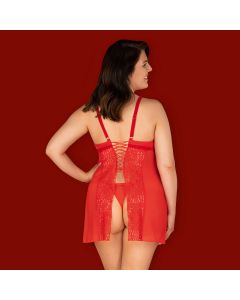 Camisa de Noite & Tanga Blossmina Tamanho Queen Obsessive Trás