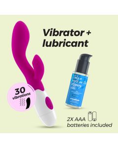 Vibrador C/ Estimulador Clitóris Cherie C/ Lubrificante à Base de Água Crushious 6