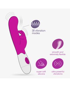 Vibrador C/ Estimulador Clitóris Jigglie C/ Lubrificante à Base de Água Crushious 3