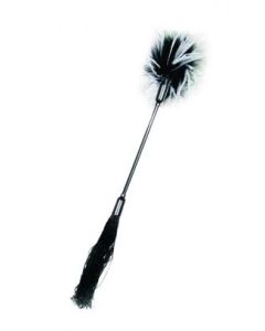 Chicote + Pluma Whipper Tickler Sex & Mischief Preta