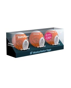Pack de 3 Masturbador Masturbator Egg Crunchy Satisfyer