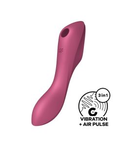 Vibrador Recarregável Satisfyer Curvy Trinity 3 Vermelho