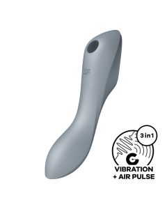 Vibrador Recarregável Satisfyer Curvy Trinity 3 Cinza