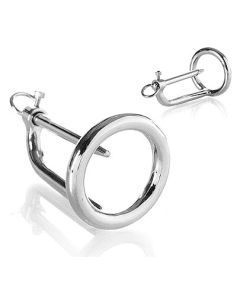 Anel Para Glande e Uretra Metal Hard Chastity