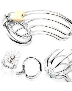 Jaula de Castidade Metal Hard Cock Bird Cage Chastity 1