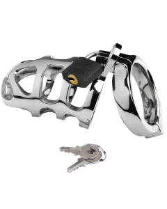 Jaula de Castidade Metal Hard Cock Ring Retain Cage