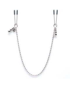 Pinças P/ Mamilos At My Mercy Beaded Chain Nipple Clamps 50 Shades Of Grey Darker 1