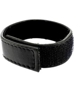 Correia de Couro Ajustável C/ Velcro Pénis Leather Body Preta