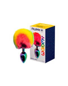 Plug Anal Booty Sparks Raibow Prism Gem Pequeno