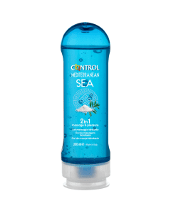 Gel de Massagem Estimulante Control 2 em 1 Massage & Pleasure Mediterranean Sea (200 ml)