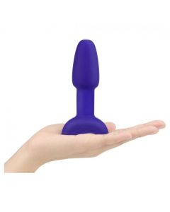 Plug Anal Recarregável C/ Comando B-Vibe Rimming Petite Púrpua 1