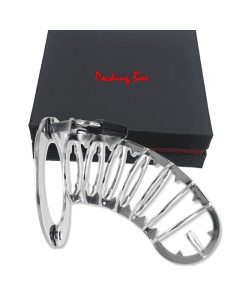 Jaula de Castidade Metal Hard Spiked Chastity Cage 14cm 1