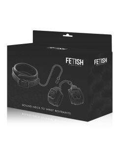 Coleira C/ Algemas Fetish Fantasy Bound Neck to Wrist Restraints Caixa