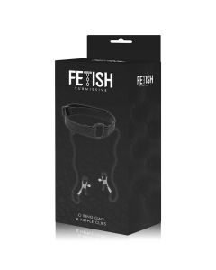 Mordaça C/ Pinças P/ Mamilos Fetish Fantasy Submissive O Ring Gag & Nipple Clips Caixa