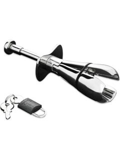 Plug Anal Metal Hard Deluxe Anal Locking Plug