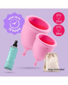 Copos Menstruais Minerva S + L C/ Bolsa Crushious 2