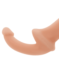 Dildo Duplo Strapless Strap On Addicted Toys Pele Branca