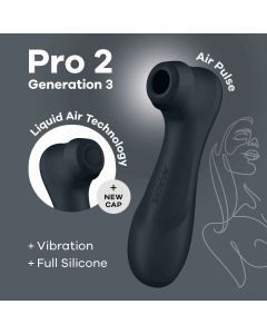 Estimulador Recarregável Clítoris Satisfyer Pro Gen 3 Preto