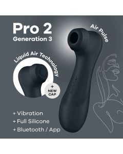 Estimulador Recarregável Clítoris Satisfyer Pro Gen 3 C/ APP Connect Preto