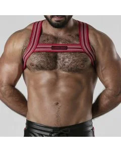 Arnês Corporal Backroom Harness Locker Gear Vermelho Frente