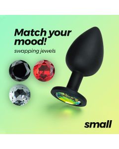 Plug Anal Crushious Camileo C/ 4 Joias Intercambiáveis Pequeno