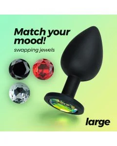 Plug Anal Crushious Camileo C/ 4 Joias Intercambiáveis Grande
