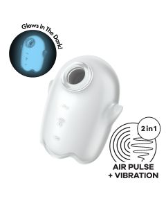 Estimulador Recarregável Glowing Ghost Satisfyer Branco