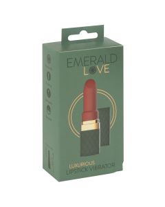 Batom Vibrador Recarregável Emerald Luxurious Lipstick Vibrator Caixa