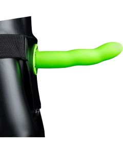 Strap On Ouch! Hollow Strap-On Curved Verde Neon