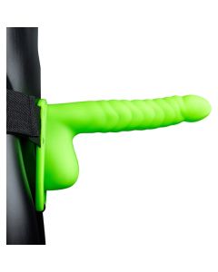 Strap On Ouch! Hollow Strap-On Curved Verde Neon