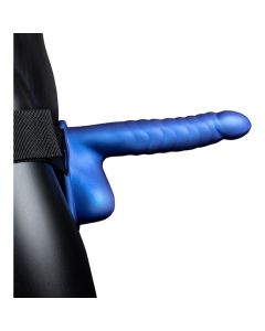 Strap On Ouch! Hollow Strap-On Ribbed Azul