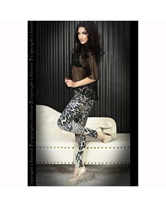 Leggings Azuis e Pretas Lateral